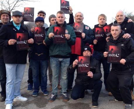 Vile Britain First group visits Lancashire mosque