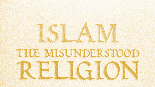 Islam misunderstood religion