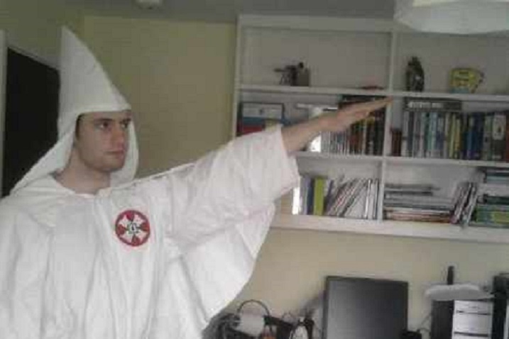 Darren Fletcher kitted out in KKK costume(Facebook)