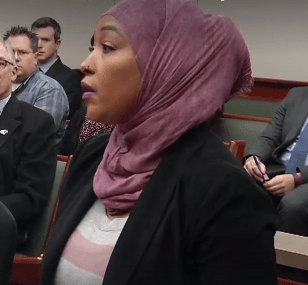 Victim Asma Jama in court (Screen-grab, credit: WCCO-TV | CBS Minnesota