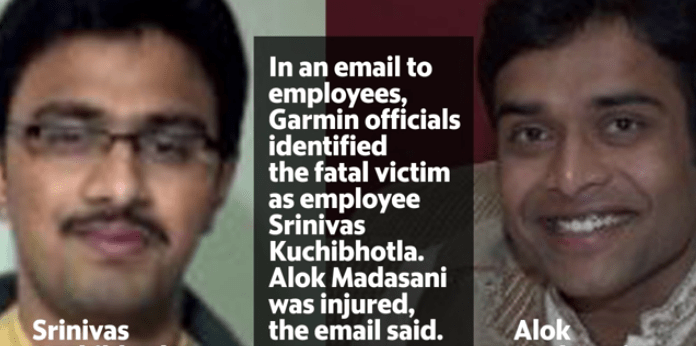 Indian victims, Srinivas Kuchibhotla (left), Alok Madasani (right) Screengrab Credit: Kansascity.com
